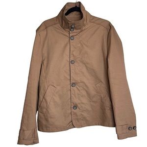 ASOS Tan Brown  Button Coat Water-Resistant